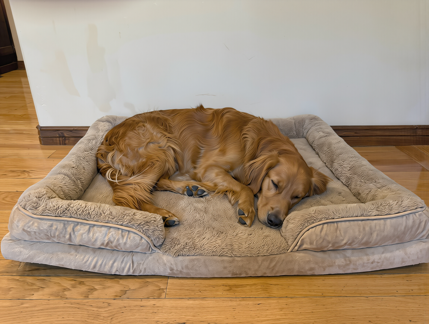 CalmingPup Orthopedic Calming Dog Bed - CertiPUR-US certified and machine washable