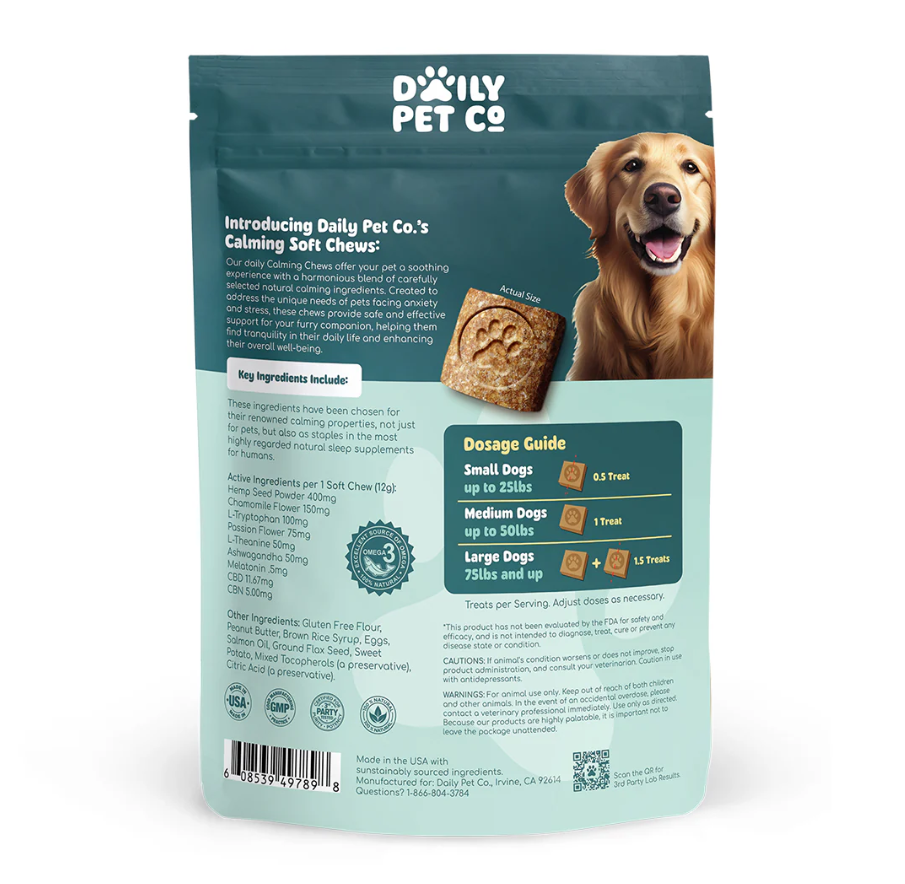 Daily Pet Company Calming Soft Chews (CBD)